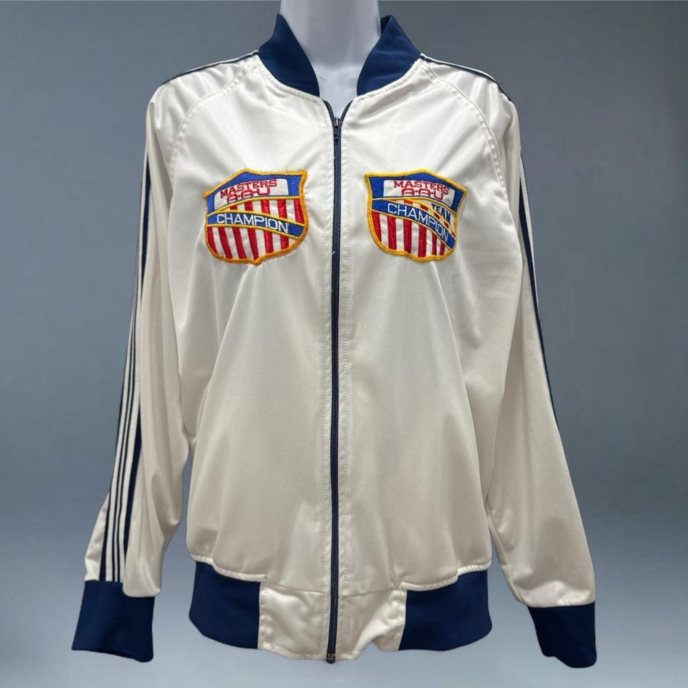 vintage 80s winning ways track jacket masters aau champion usa athletic zip up m